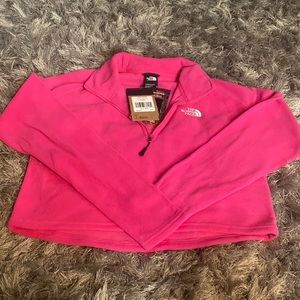 Northface Half Zip Pullover cropped sweatshirt